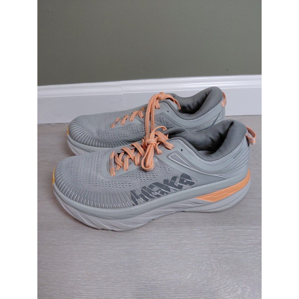 Size 9.5D - Hoka One One HOKA Bondi 7 Harbor Mist Sharkskin Women's Sneakers